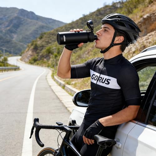 GOPPUS Insulated Water Bottle 20oz Stainless Steel BPA-Free Sports