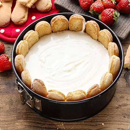 Classic Cuisine Springform Pan with Lid, White, 10” x 2.5”