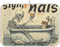 OTVEE Skeleton’s Bath and Wine Dish Drying Mat for Kitchen Counter