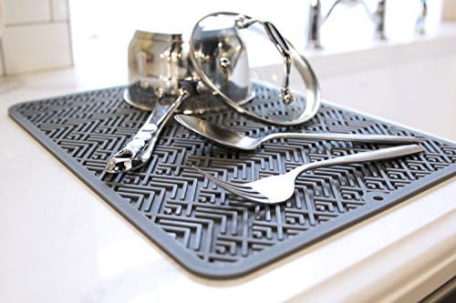 S&T INC. Silicone Dish Drying Mat or Trivet for Kitchen Durable, Heavy