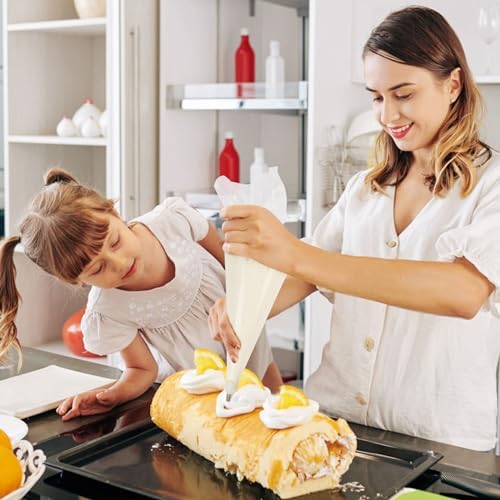 LotFancy 18 Inch Piping Bags, 100PCS Thickened Disposable Pastry Bags