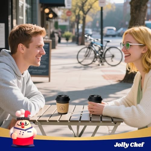 JOLLY CHEF 10 oz Coffee Cups with Lids, Sleeves and Stirrers 100 Count