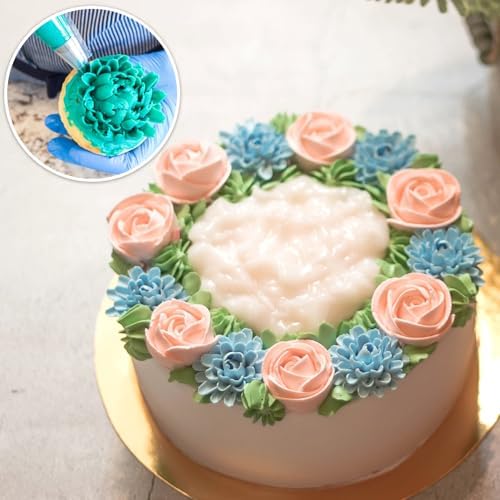 Kasmoire 5Pcs Chrysanthemum Piping Tips Set,Stainless Steel
