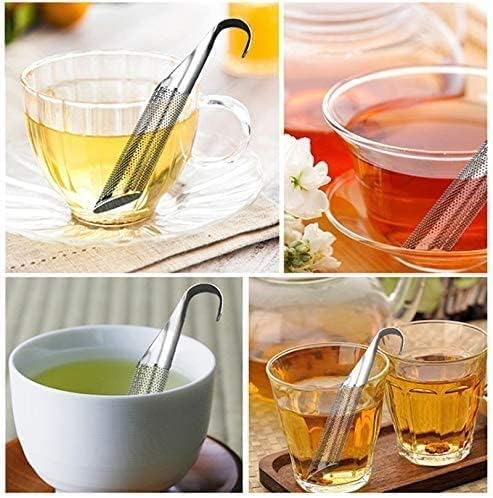 2PCS stainless steel tea filter mesh with hook handle, stainless steel