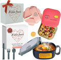 AI LOVE PEACE Microwave Ramen Bowl & Glass Meal Prep Container Bundle