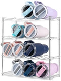 Water Bottle Organizer Stackable 4 Tier Rack for 32oz - 40oz Water