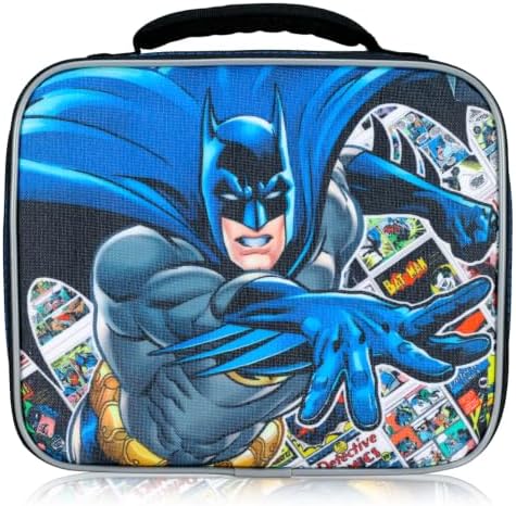 Batman Boys Lunchbox Bundle with Insulated Lunch Bag