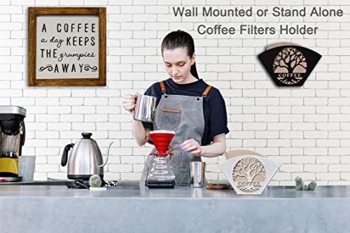 Stylish Coffee Filter Holder with Iron Fan Shape Evenly Spread out