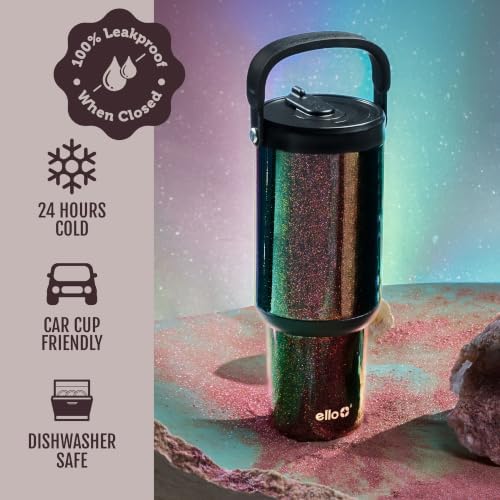 Ello Oasis Go+ 32oz Tumbler with Top Handle and Retracting Straw