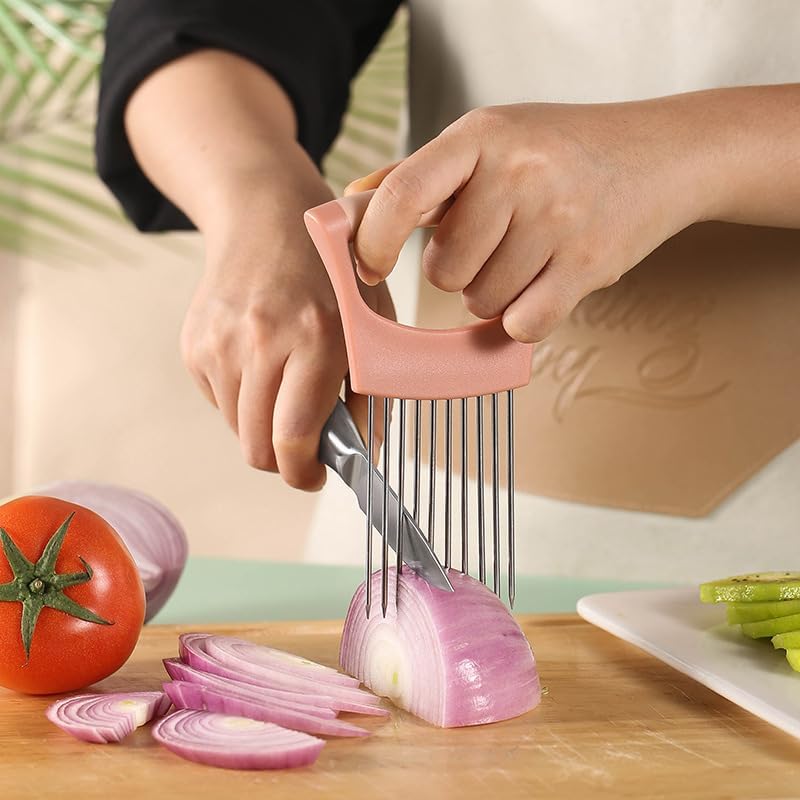 Onion Holder for Slicing, Lemon Slicer Onion Cutter, Vegetable Cutter