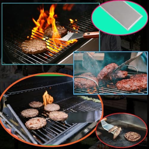 La Cuisine 3 PC Stainless Steel Griddle Spatula Set — Standard & Long