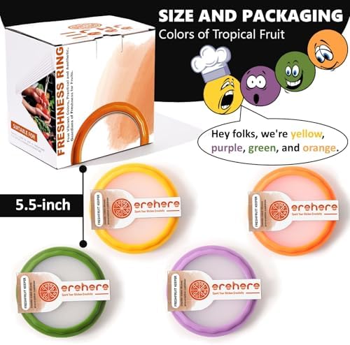 Silicone Food Storage Containers, 4Pcs Avocado Saver