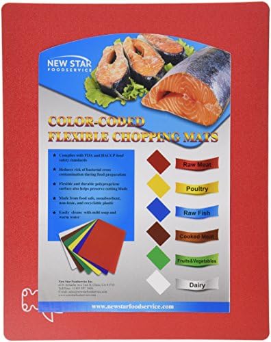 New Star Foodservice Flexible Cutting Board Set, 6 Count