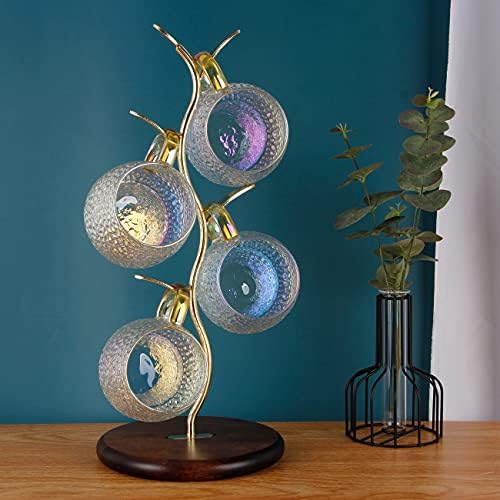 HoroM Gold Coffee Mug Tree for Counter, Coffee Mug Holder Stand, Mug