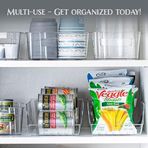 Oizeir Soda Can Organizer - Clear Plastic Storage Dispenser Bin for