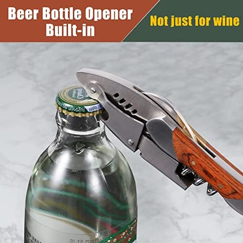 Waiters Corkscrew, Wine Bottle Opener, Heavy Duty Stainless Steel