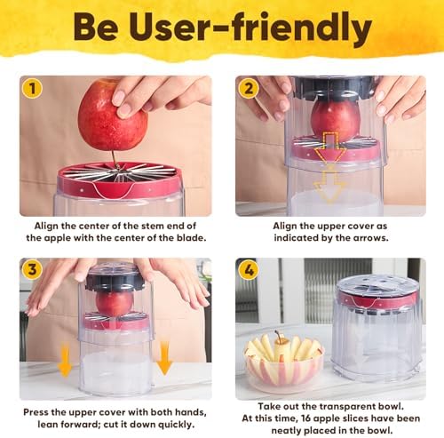 Newness 5.12-Inch 16-Slice Apple Slicer