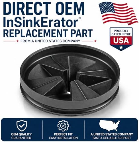 Replacement for Insinkerator Antimicrobial Quiet Collar Sink Baffle