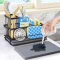 HapiRm Sink Caddy Sponge Holder - Kitchen Sink Organizer with Instant