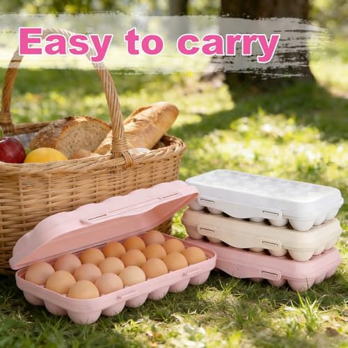 PhantomSky Egg Holder, 18 Eggs, Pink