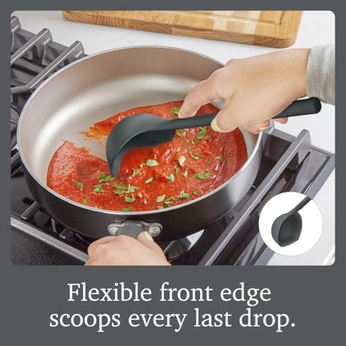 Tovolo Flex Core Silicone Ladle, Charcoal Gray