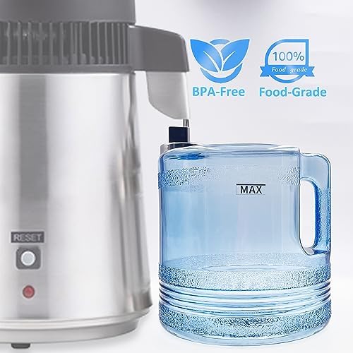 1 Gallon/ 4L Plastic Water Carafe for Countertop Distiller