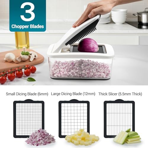 Sopito Vegetable Chopper Mandoline Slicer, 6 Blades