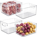 Heyuzb Clear Storage Bins Plastic