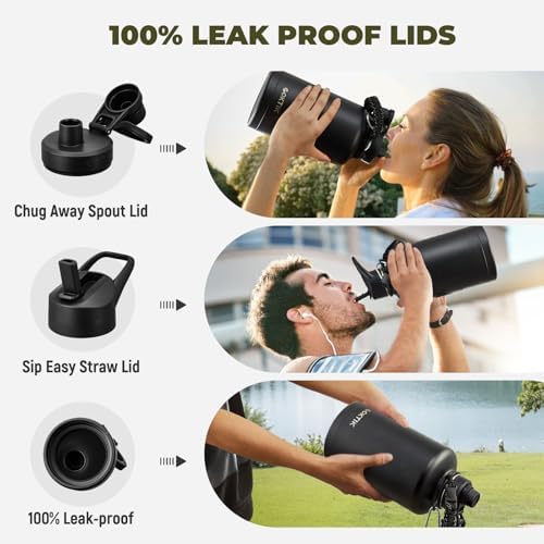 COKTIK 84oz Insulated Water Bottle - Stainless Steel Vacuum Metal