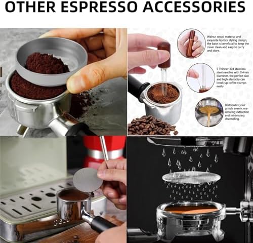 25PCS Espresso Accessories Kit 51mm Coffee Tamper Set with frothing