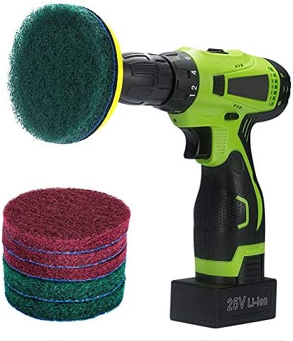 4 Inch Drill-Powered Tile Scrubber Cleaning Kit