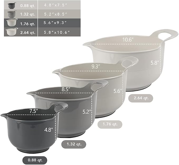 BoxedHome 4 Pack Nesting Mixing Bowl - Image 3