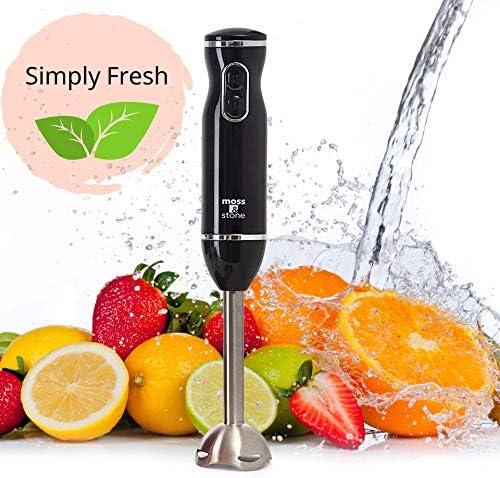 Moss & Stone Electric Hand Blender Set, 300W Immersion Hand Blender