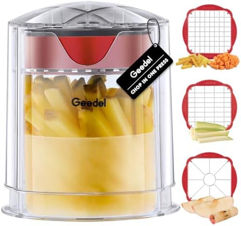 Geedel French Fry Cutter, 3 Blades