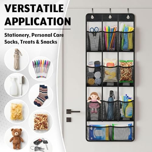 Water Bottle Organizer, 9+2 Pockets, Over Door Tumbler Holder