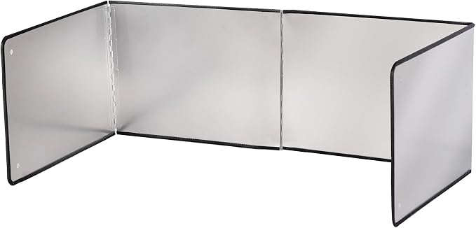 Silver Stainless Steel Large 4 Sided Splatter Guard by LTSEAME