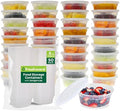 Freshware Food Storage Containers [50 Set] 8 oz Plastic Deli