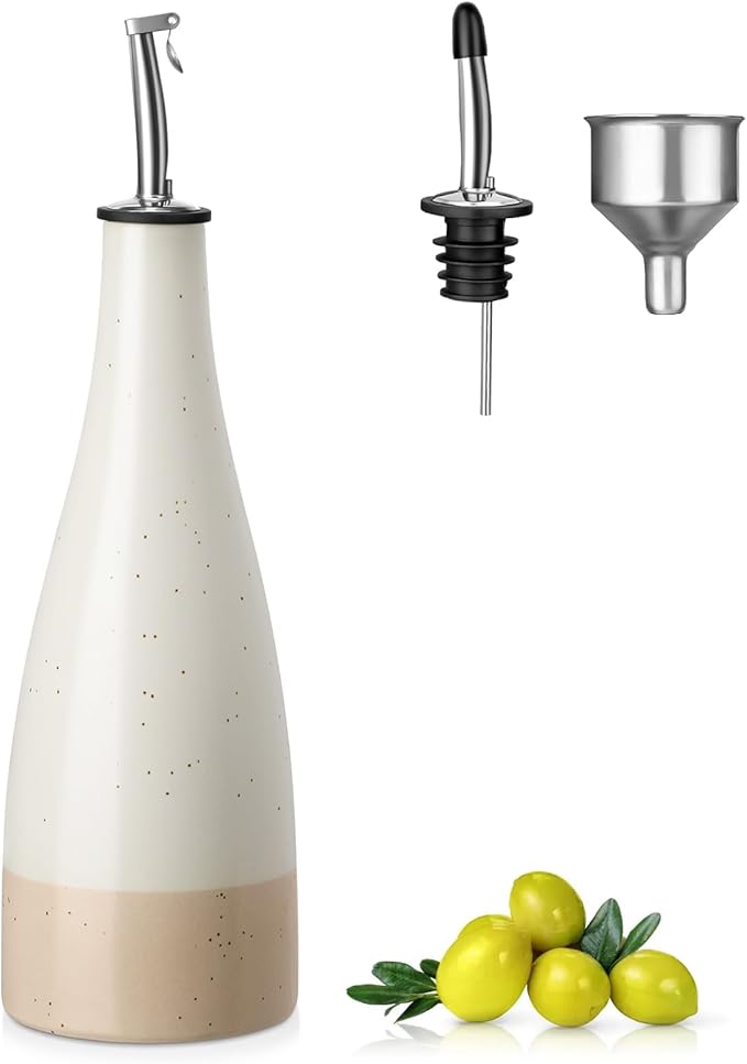 vancasso 16 Oz Ceramic Olive Oil Dispenser Bottle, Bottle Dispenser by vancasso