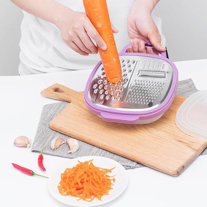 Cheese Grater with Container, Cheese Grater with Handle - Image 2