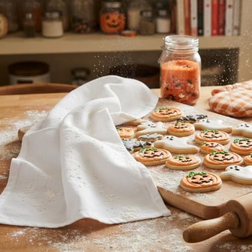 LITO LINEN AND TOWEL Flour Sack Tea Towels for Kitchen, 100% Cotton