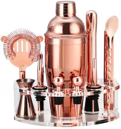 Bartender Kit Cocktail Shaker Set, Stainless Steel Cocktail Kit with