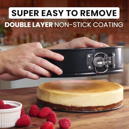 Zulay Kitchen Premium 9 Inch Springform Pan Nonstick Cheesecake Pan