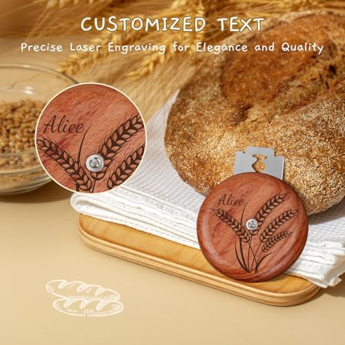 Personalized UFO Bread Lame Engraved Dough Scoring Tool with Name for