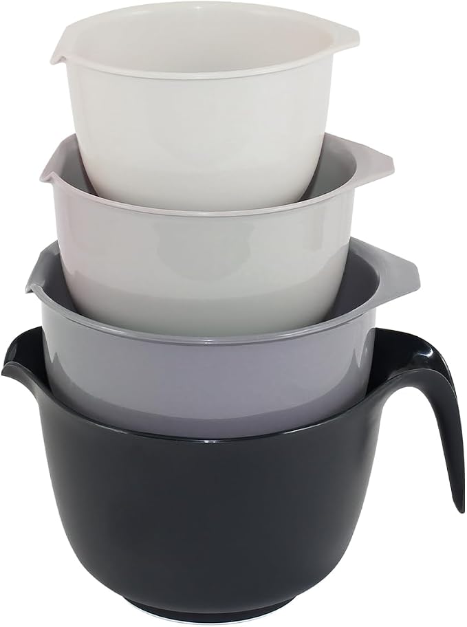 Glad Mixing Bowls with Pour Spout, Dishwasher Safe Kitchen Cooking and Baking by GladTrashFoodStorage
