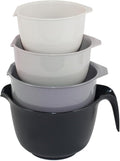 Glad Mixing Bowls with Pour Spout, Dishwasher Safe Kitchen Cooking and Baking by GladTrashFoodStorage