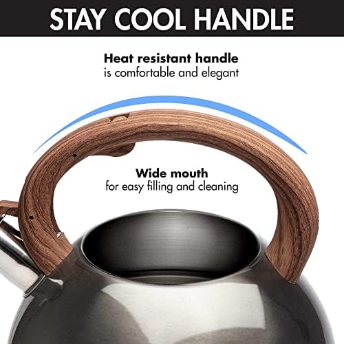 Primula Avalon 2.5-Quart Stainless Steel Whistling Kettle