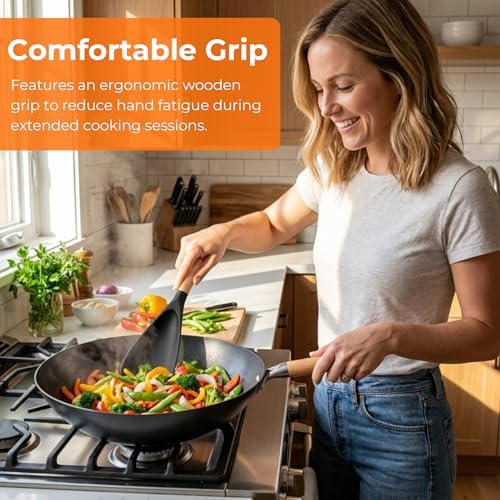 2-Pack Silicone Cooking Spoons, Multifunction Spatula & S-Hooks
