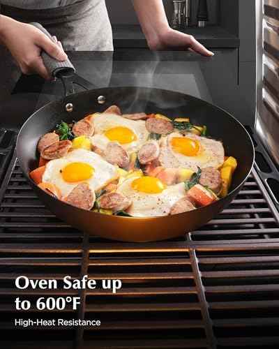 Carbon Steel Pan, 10 Inch Nonstick Frying Pan Skillet
