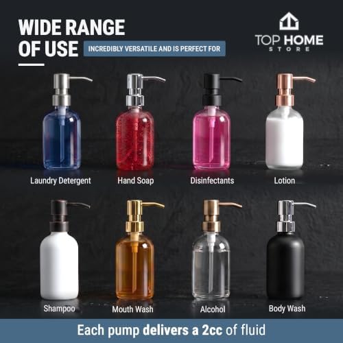 Bathroom Countertop Soap Pump Heads, Brushed Nickel, 2-Pack