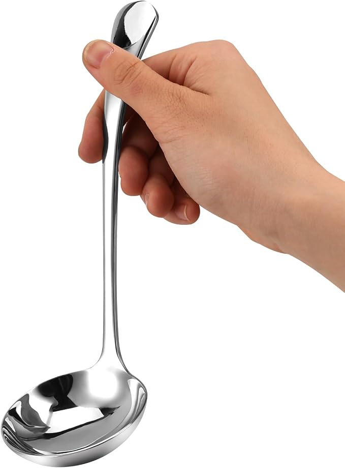 7.9'' Gravy Ladle Stainless Steel Silver Small Ladle Sauce Soup Ladles Mirror by Unknown